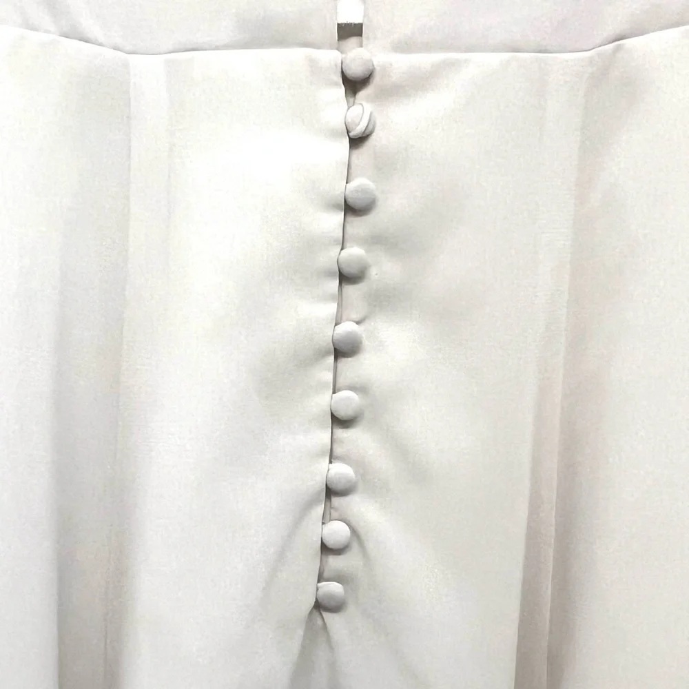 Lovers + Friends The Roma White Beaded Fit & Flare Mini Dress Women’s Small - Picture 11 of 13
